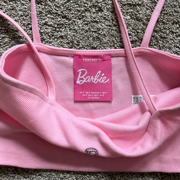 FOREVER 21 Barbie Core Small Crop Top & XS Biker Shorts Set - Picture 9 of 16